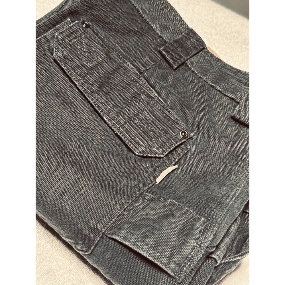 Duluth Trading Co Fire Hose Cargo Work Pants Mens 40x32 Black MINT No Wear